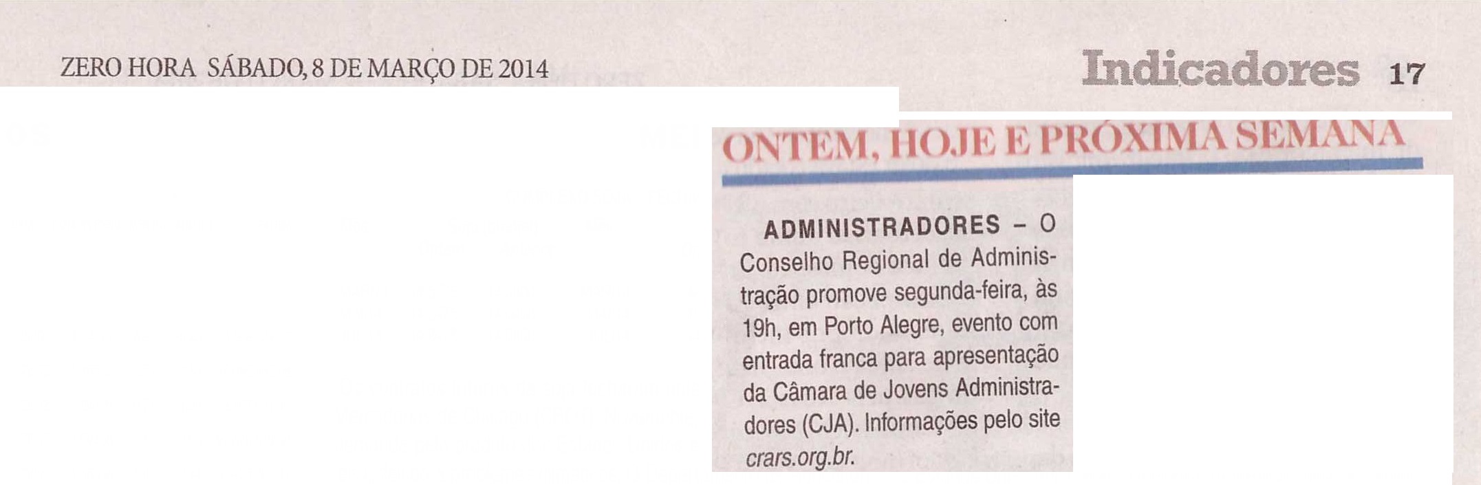 Evento Jovens Administradores